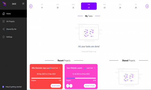 Zace Project Management App Screenshot 3